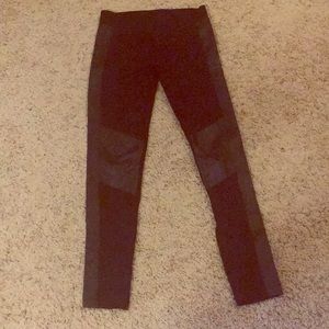 Cabi black leather like leggings
